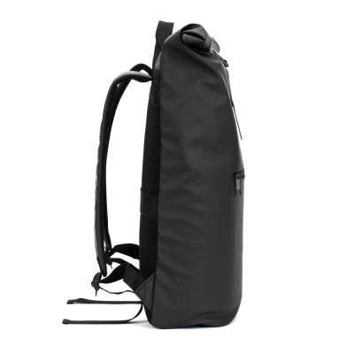 PORTLAND. A mochila roll top em PU com bolso para computador portátil 16
